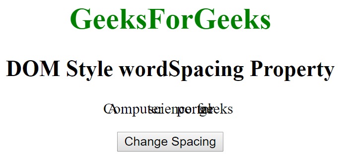 html style wordspacing用法及代码示例