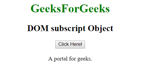 html dom subscript用法及代码示例